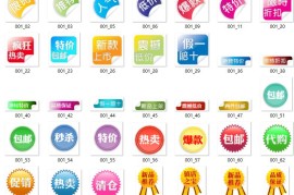 #1第四套36款水印图标-电商封面设计